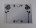 Schwarze Rose - Wand- und Tischdeko, Aufkleber